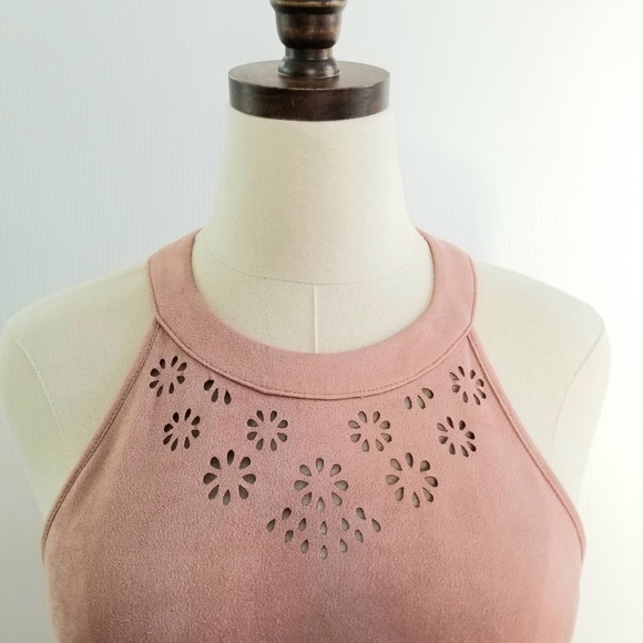 Paper Crane Barbiecore Sexy Pink / Old Rose Sleeveless Mini Dress, Small - Picture 5 of 10